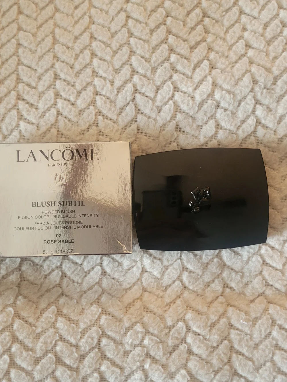 Lancome Blush Subtil Powder Blush Compact. Rose Sable 02 New In Box
